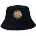 Santa Cruz Outer Ringed Dot Reversible Bucket Hat - Black