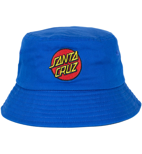 Santa Cruz Classic Dot Patch Bucket Hat - Blue