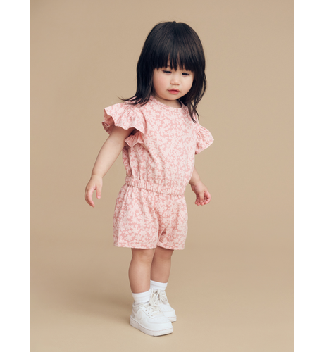 Huxbaby Smile Floral Frill Playsuit