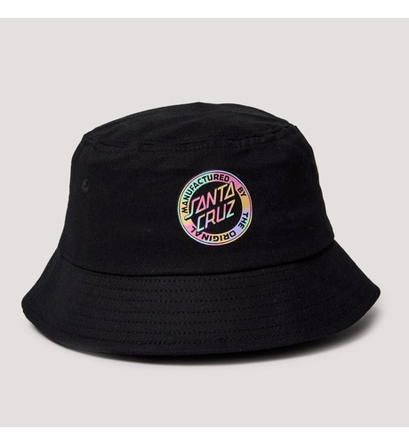 Santa Cruz Vivid MFG  Dot Bucket Hat - Black