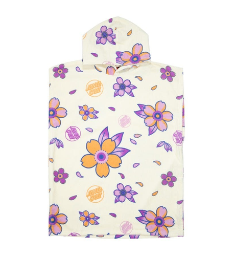 Santa Cruz Blooming Opus Dot Hooded Towel - Off White