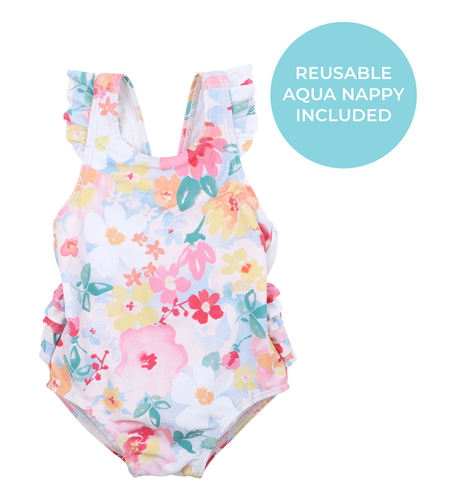 Minihaha Lena S/S Baby Swimsuit