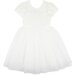 Bebe Lace Bodice W Back Bow Dress