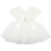 Bebe Lace Bodice W Back Bow Baby Dress