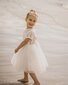 Bebe Lace Bodice W Back Bow Baby Dress