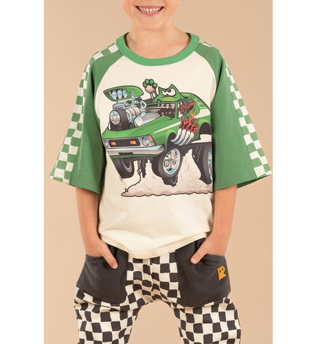 Rock Your Kid Green Machine 3/4 Sleeve T-Shirt