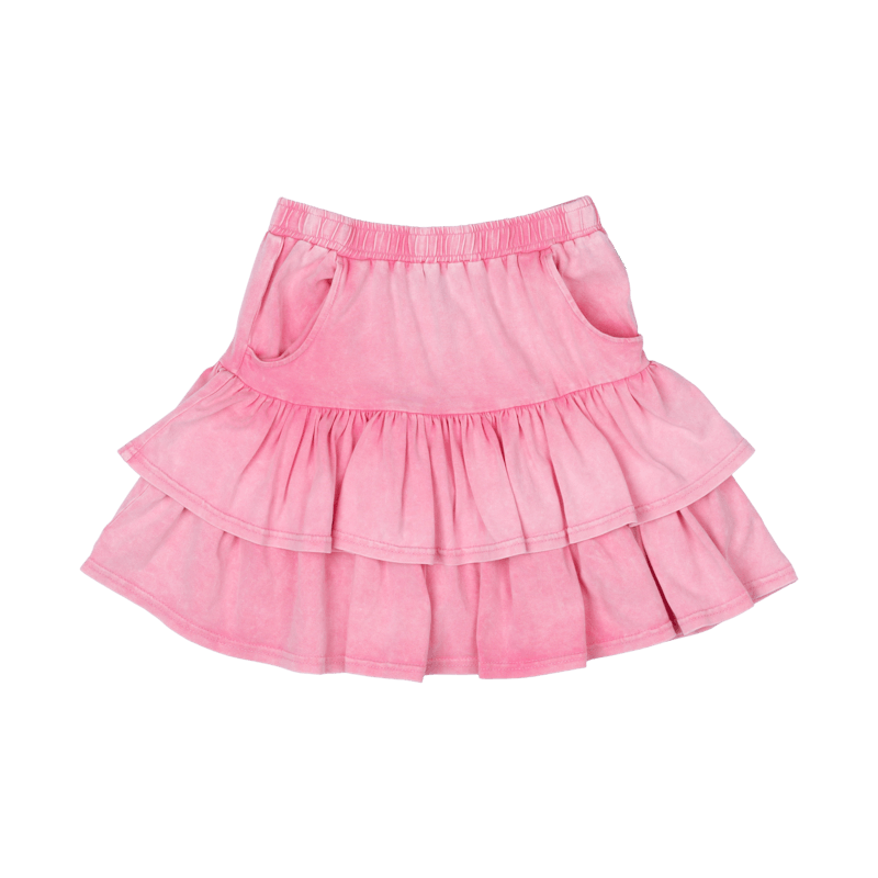 Rock Your Kid Pink Grunge Skirt CLOTHING-GIRL-Girls Skirts