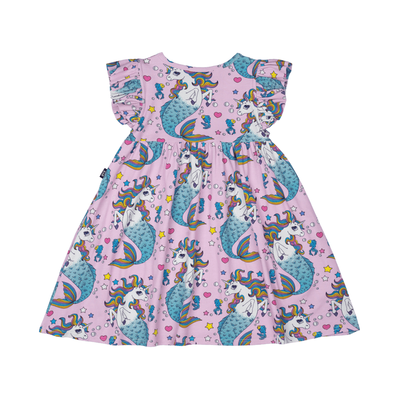 Rock Your Kid Unicorn Mermaids Dress CLOTHING GIRL Girls Dresses Kids Clothing NZ Shop Online Kid Republic S23 24 ROCK YOUR BABY D1 SUM23