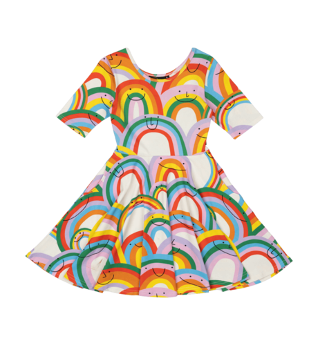 Rock Your Kid Happy Rainbows Mabel Dress