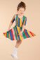 Rock Your Kid Rainbow Stripes Mabel Dress