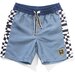 Munster Checkdown Board Shorts - Pale Blue