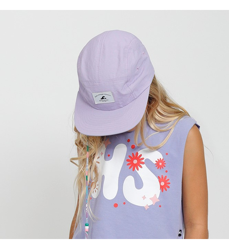 Hello Stranger 5 Panel Cap - Purple