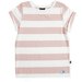 HS Girls S/S Classics Tee - Pale Pink Stripe