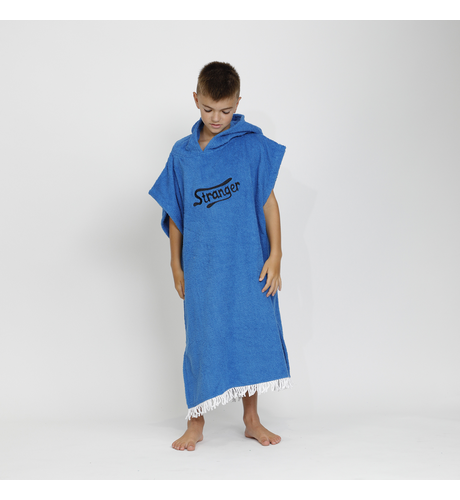 Hello Stranger Stranger Poncho Towel - Blue