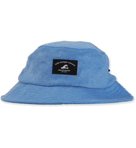 Hello Stranger Bucket Hat - Blue Terry