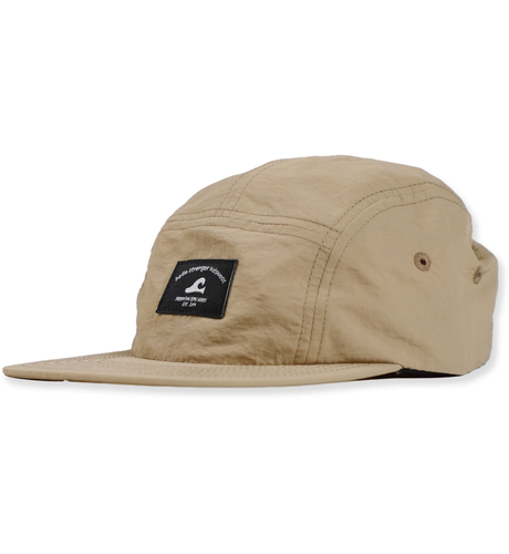 Hello Stranger 5 Panel Cap - Brown