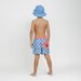 Hello Stranger Check Me Board Short - Blue Check