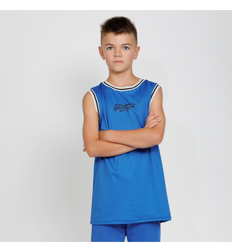 Hello Stranger HS Baller Singlet - Blue