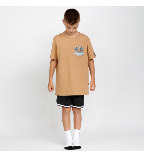 Hello Stranger Stay Chill S/S Tee - Brown