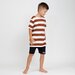 Hello Stranger Boys S/S Classics Tee - Brown Stripe