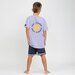 Hello Stranger Electric Sun S/S Tee - Purple