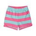 Minti Striped Sport Short - Pink/Teal Stripe