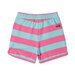 Minti Striped Sport Short - Pink/Teal Stripe