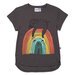 Minti Sloth-Bow Tee - Dark Grey