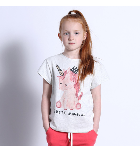 Minti Quite Magical Tee - White Marle