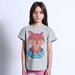 Minti Poolside Fox Tee - Grey Marle