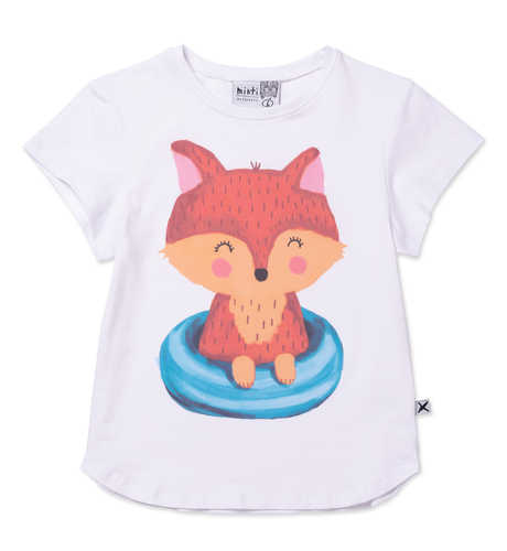 Minti Poolside Fox Tee - White