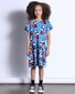 Minti Panda Hug Dress - Bright Blue