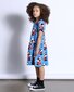 Minti Panda Hug Dress - Bright Blue