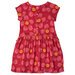 Minti Painted Flower Woven Dress - Cherry