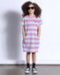 Minti Happy Face Tee Dress - Candy/Teal