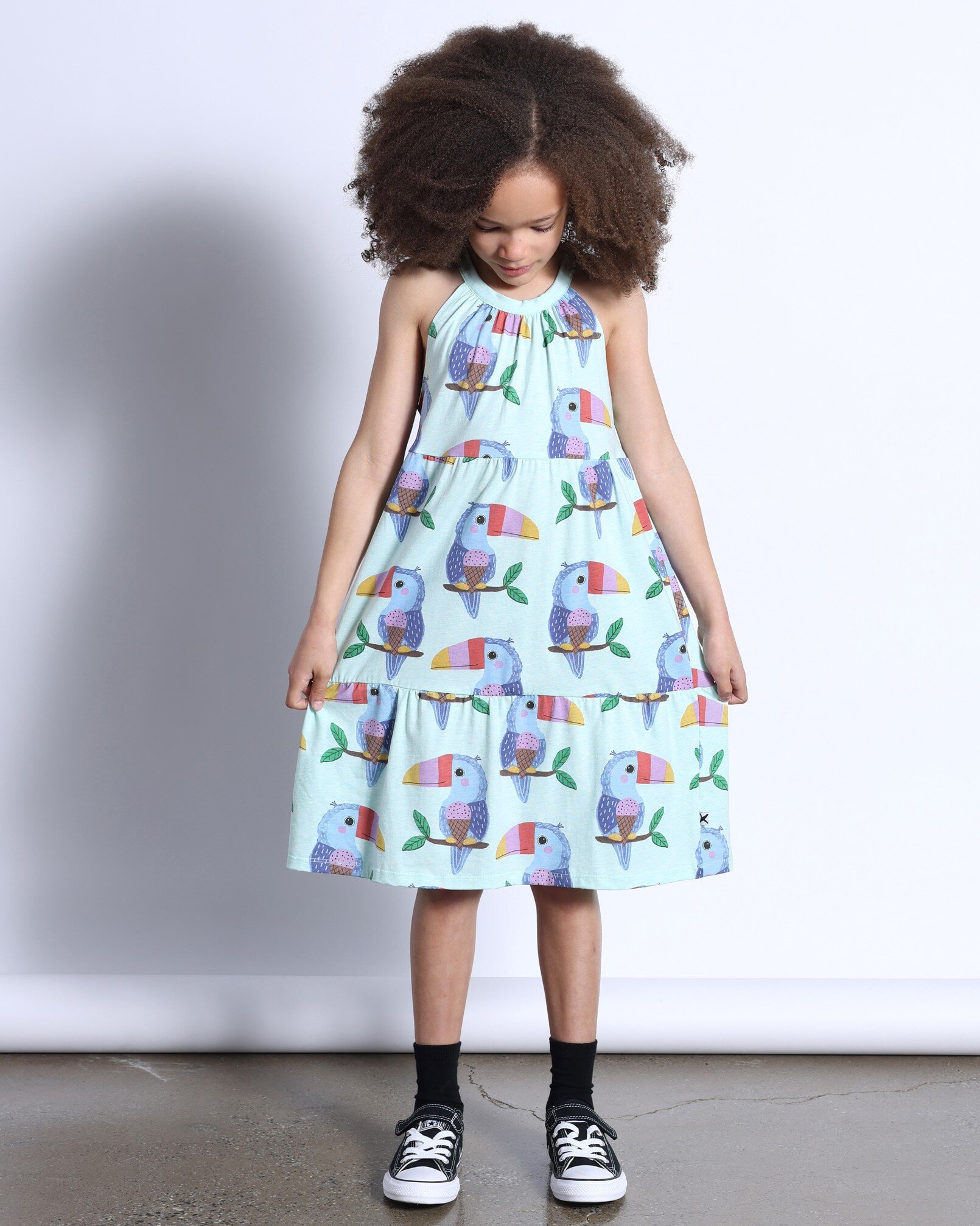 Minti Icecream Toucan Dress Mint Marle CLOTHING-GIRL-Girls