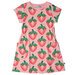 Minti Pixelled Strawberries Dress - Strawberry Marle