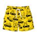 Minti Skate Frogs Boardies - Yellow