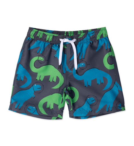 Minti Space Dinos Boardies - Dark Grey