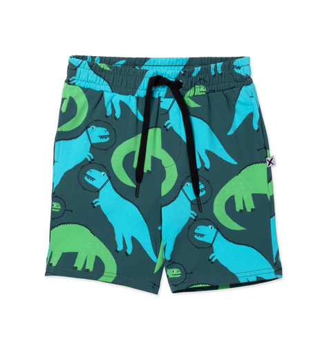 Minti Space Dinos Short - Dark Green