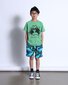 Minti Space Dinos Short - Dark Green