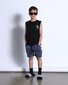 Minti Speedy Skeleton Sleeveless Tee - Black