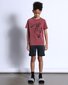 Minti Speedy Skeleton Tee - Burnt Red Wash