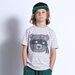 Minti Bear In Disguise Tee - Slate/White Stripe