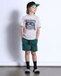 Minti Bear In Disguise Tee - Slate/White Stripe