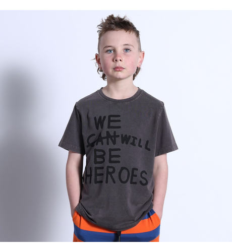 Minti Heroes Tee - Black Wash