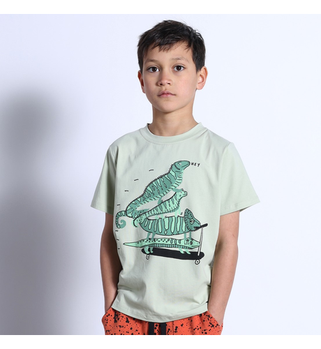 Minti Lizard Stack Tee - Mint