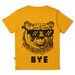 Minti Hello Leopard Bye Bear Tee - Mustard