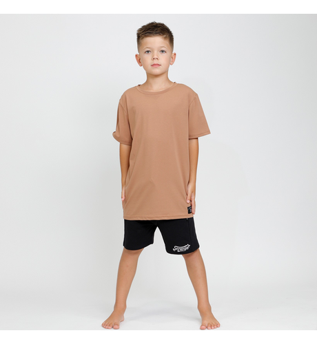 Hello Stranger Boys S/S Classics Tee - Brown