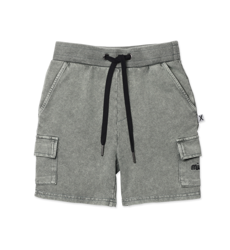 Minti Blasted Deluxe Cargo Short - Olive Wash